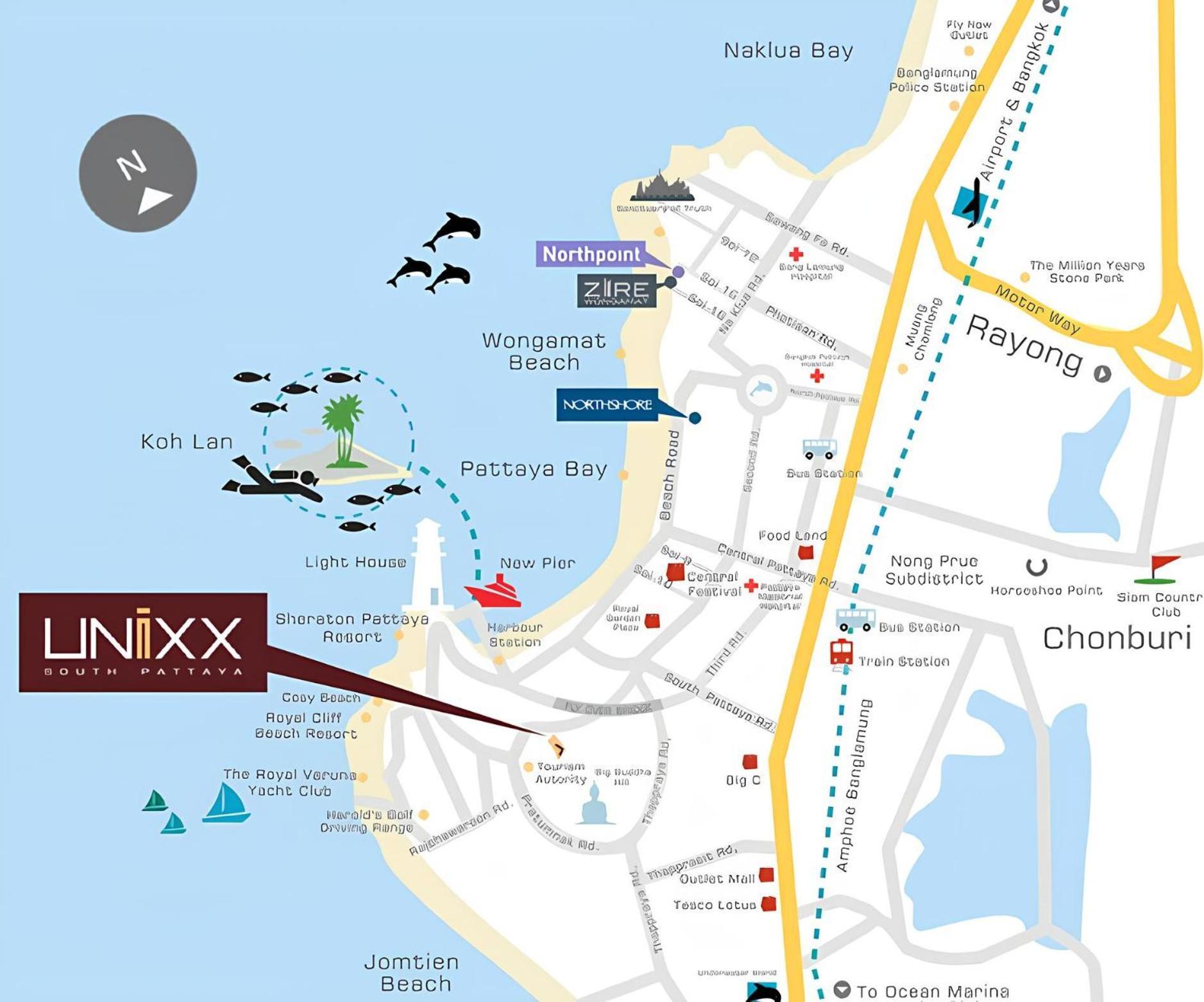 Apartment Sea View -high Floor 2 Bed Excellent Location Pattaya